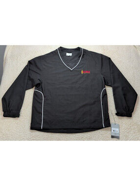 Cutter & Buck CB WinTeck Golf Pullover Black Medium Wind Resistant